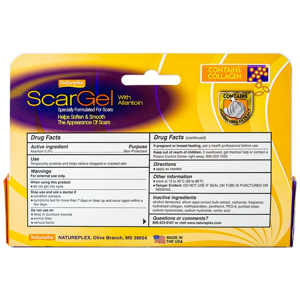 Hình ảnh Gel Scargel Natureplex cải thiện tính đàn hồi, cấu trúc và hình dạng của nhiều loại sẹo (35g)