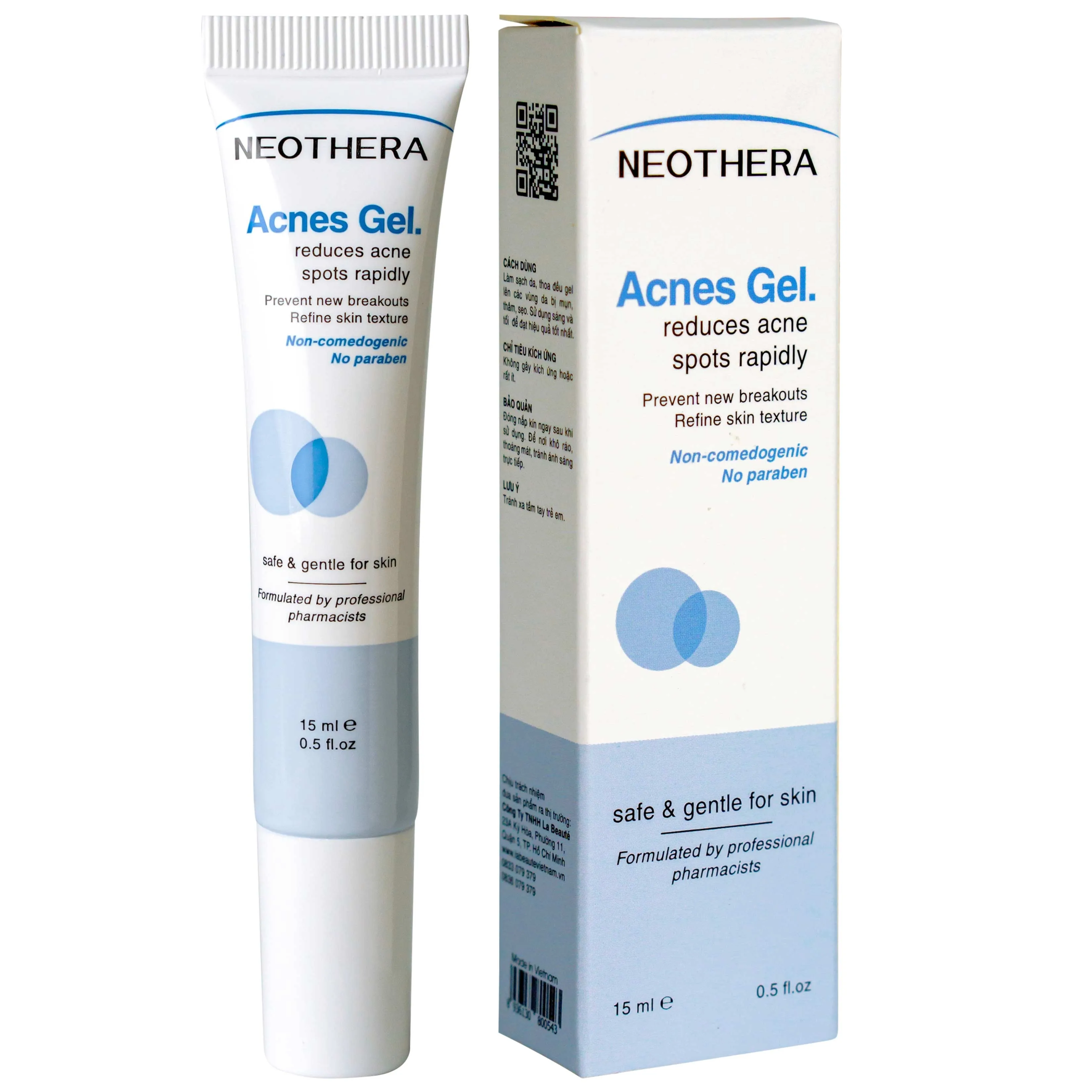 Hình ảnh Gel Neothera Acnes làm dịu da, mờ thâm, chăm sóc phục hồi da sáng khỏe (15ml)