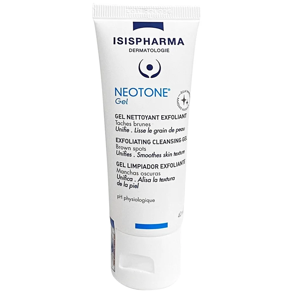 Hình ảnh Gel Neotone IsisPharma làm sạch da êm dịu, giúp da trắng sáng (40ml)