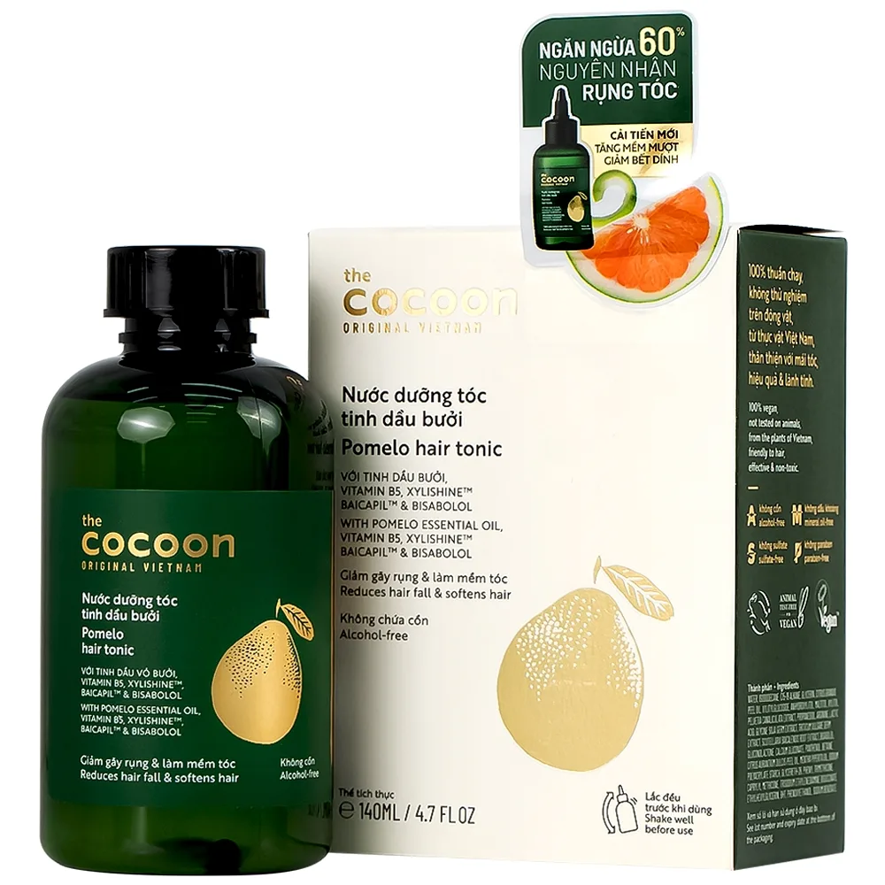 Hình ảnh Nước dưỡng tóc tinh dầu bưởi Cocoon giảm gãy rụng và làm mềm tóc (140ml)