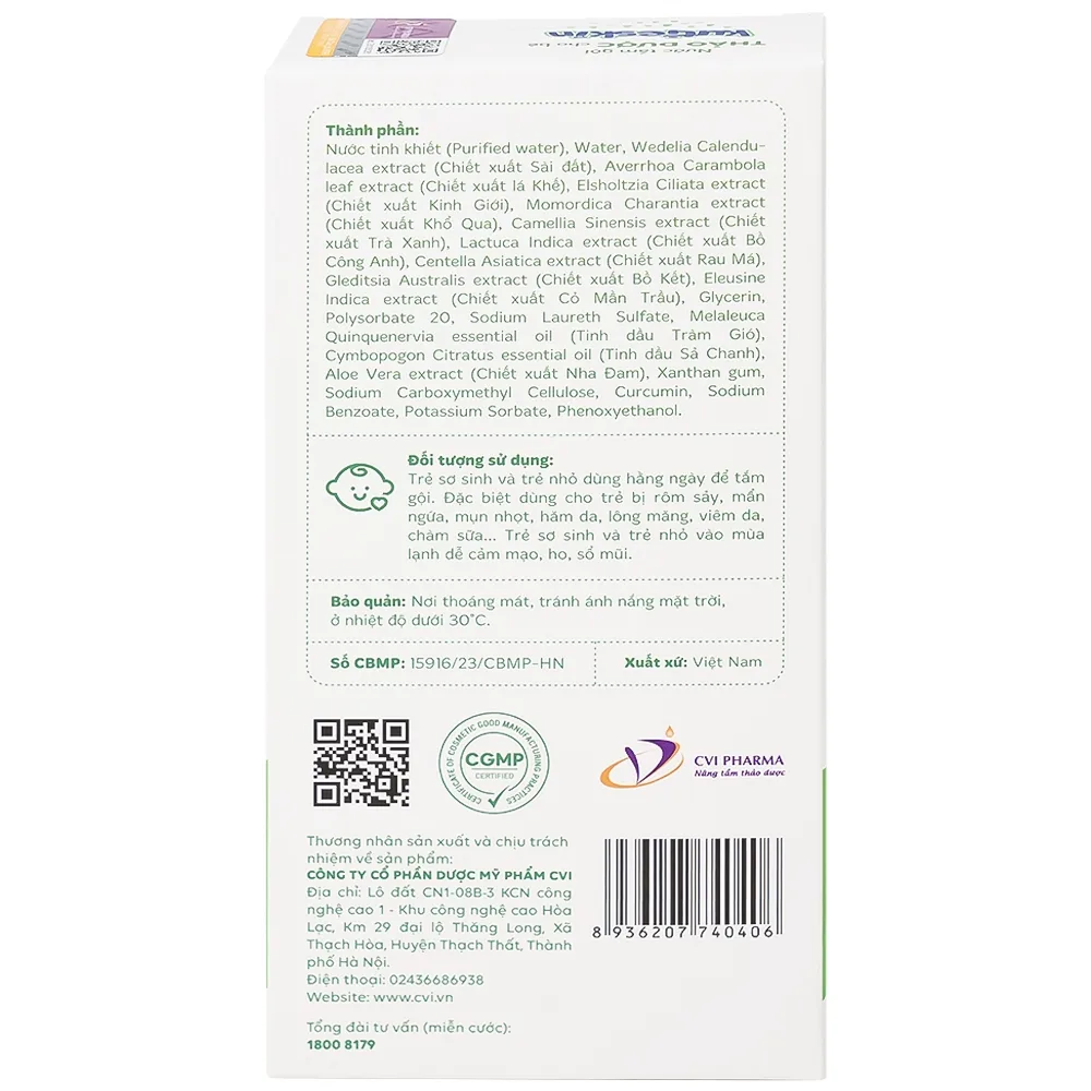 Hình ảnh Nước tắm gội Thảo Dược cho bé Kutieskin ngăn ngừa rôm sảy, mẩn ngứa, giúp dưỡng ẩm da bé (200ml)