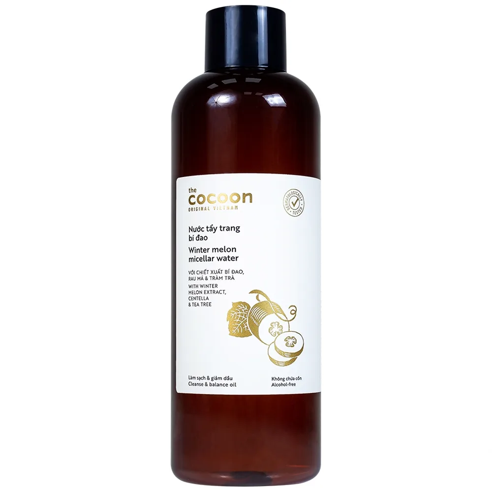 Hình ảnh Nước tẩy trang bí đao Cocoon Winter melon micellar water làm sạch da và loại bỏ lớp trang điểm (500ml)