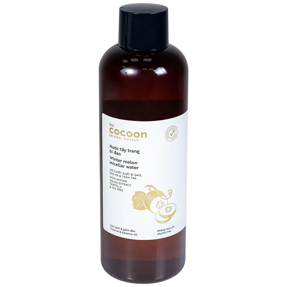 Hình ảnh Nước tẩy trang bí đao Cocoon Winter melon micellar water làm sạch da và loại bỏ lớp trang điểm (500ml)