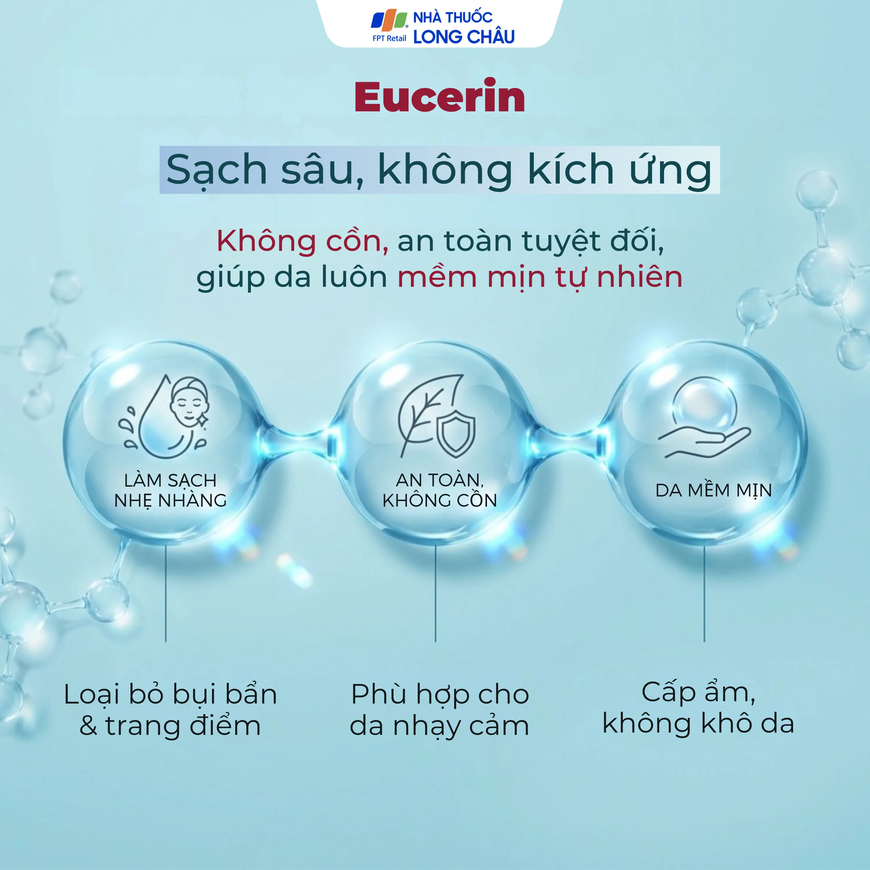 Hình ảnh Nước tẩy trang Eucerin Dermato Clean Micellar 3 in 1 dành cho da nhạy cảm (400ml)