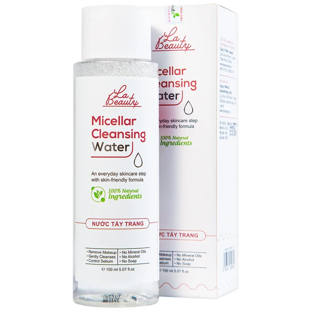 Hình ảnh Nước tẩy trang Micellar Cleansing Water La Beauty làm sạch sâu, loại bỏ bụi bẩn (150ml)