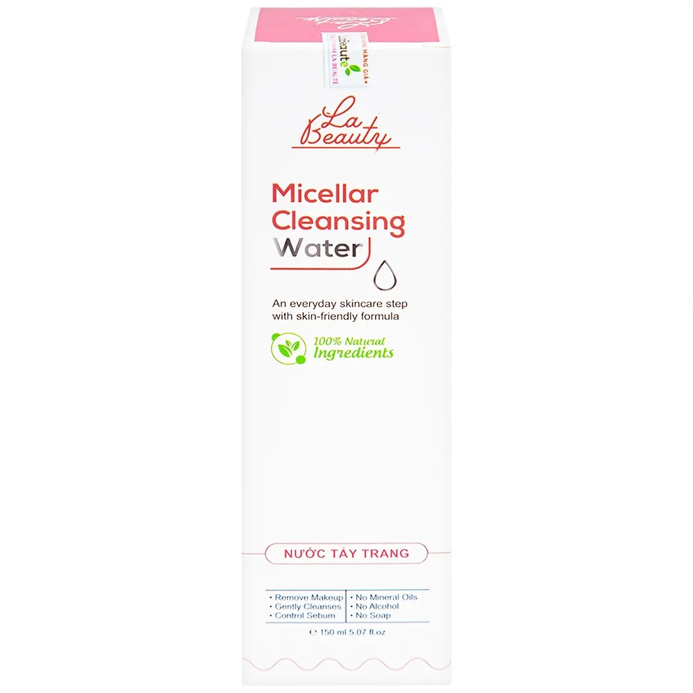 Hình ảnh Nước tẩy trang Micellar Cleansing Water La Beauty làm sạch sâu, loại bỏ bụi bẩn (150ml)