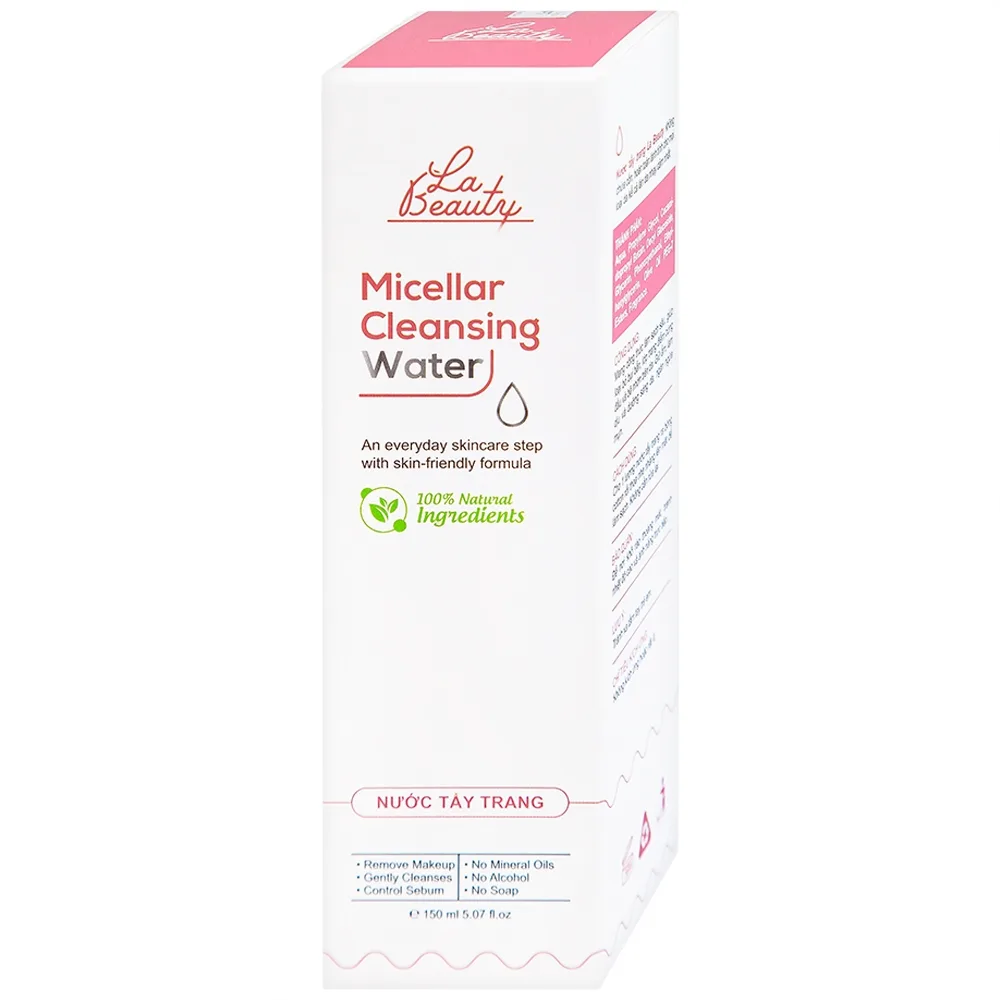 Hình ảnh Nước tẩy trang Micellar Cleansing Water La Beauty làm sạch sâu, loại bỏ bụi bẩn (150ml)