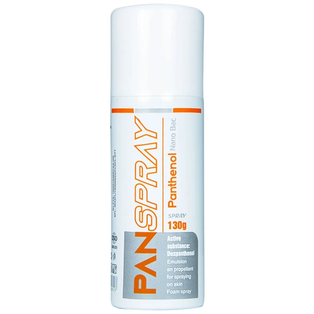 Hình ảnh Xịt PanSpray Panthenol hỗ trợ giảm đau, rát, hạn chế tổn thương, viêm nhiễm da (130g)