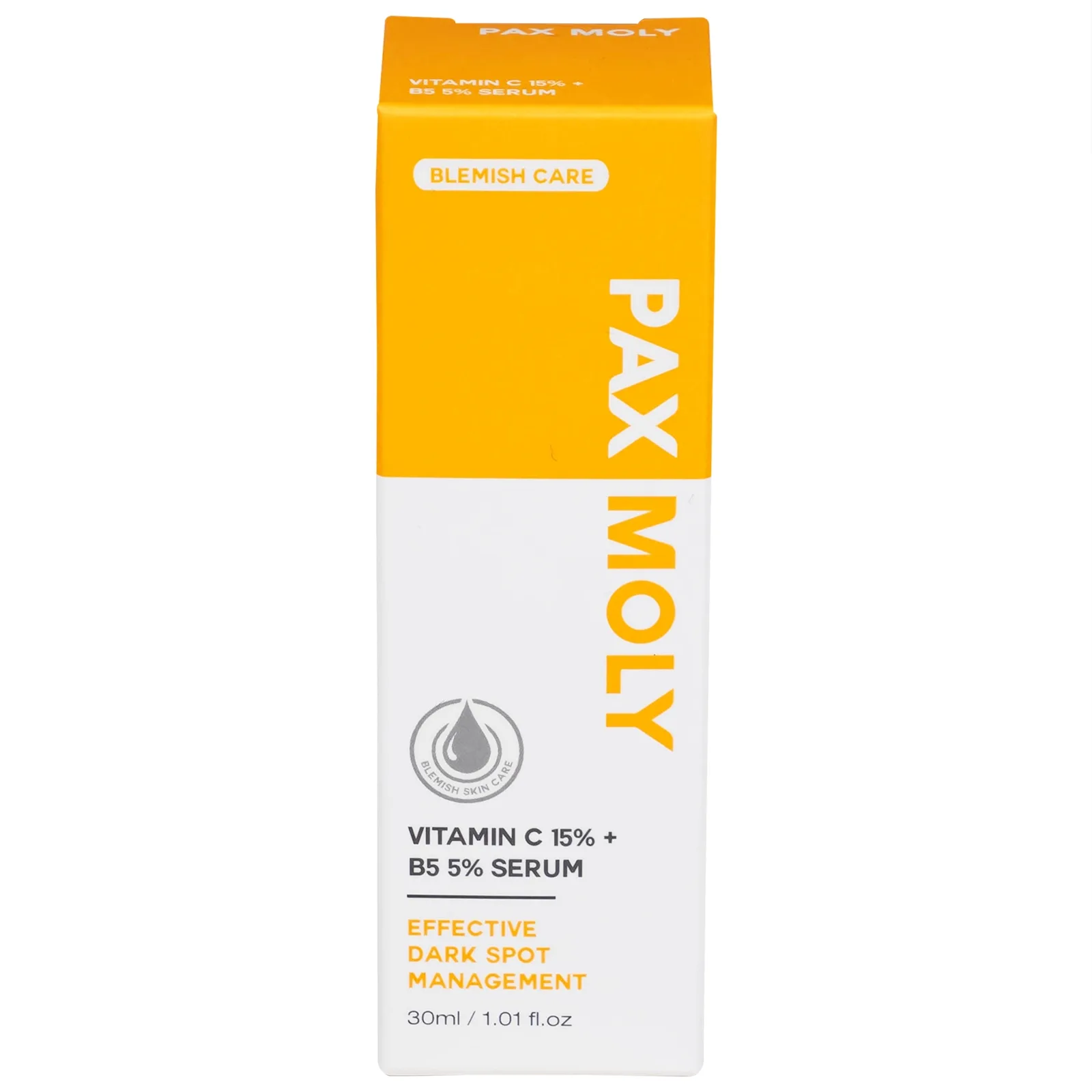 Hình ảnh Serum Pax Moly Vitamin C 15% + B5 5% (Orange) giúp dưỡng ẩm, làm sáng da, làm mờ các vết thâm (30ml)
