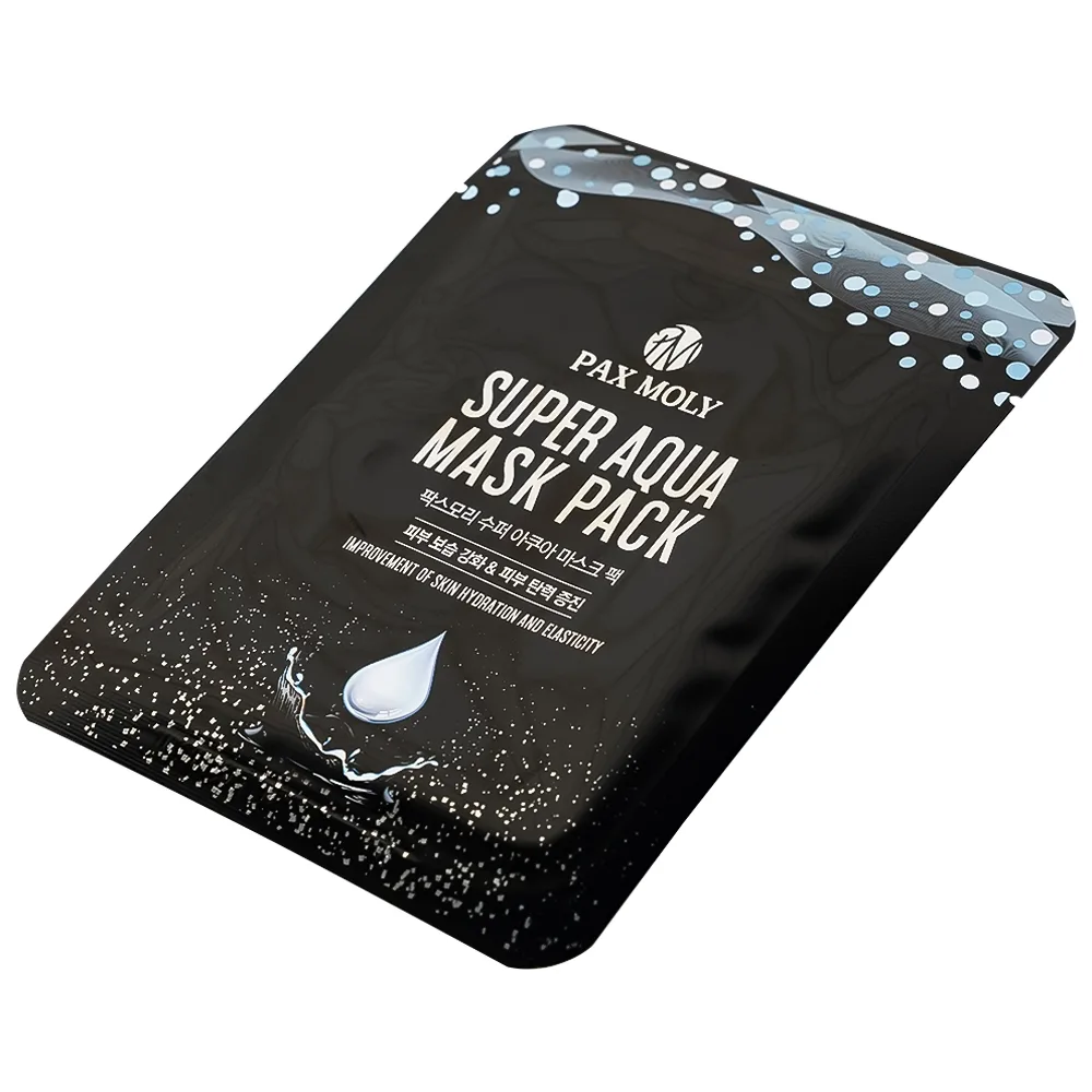 Hình ảnh Mặt nạ Pax Moly Super Aqua Mask Pack giúp da mềm mịn, giúp dưỡng ẩm da, làm sáng da (10 miếng)