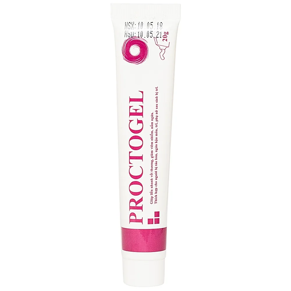 Hình ảnh Gel Proctogel Bimex liền vết thương, giảm viêm nhiễm, nấm ngứa cho người táo bón, trĩ, ngứa hậu môn (20g)