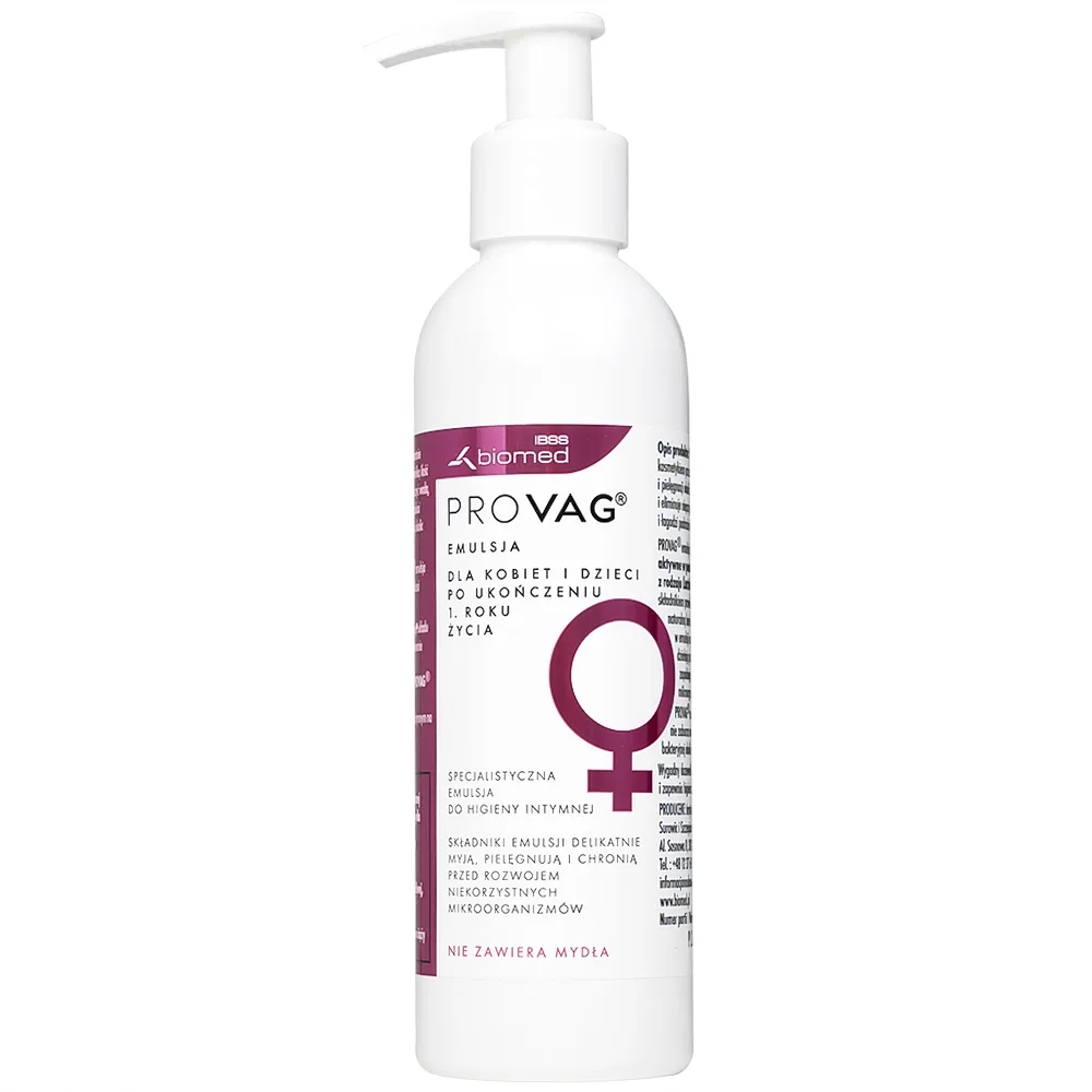 Hình ảnh Dung dịch vệ sinh phụ nữ hàng ngày Provag Emulsion 150ml Biomed làm sạch cơ quan sinh dục ngoài 
