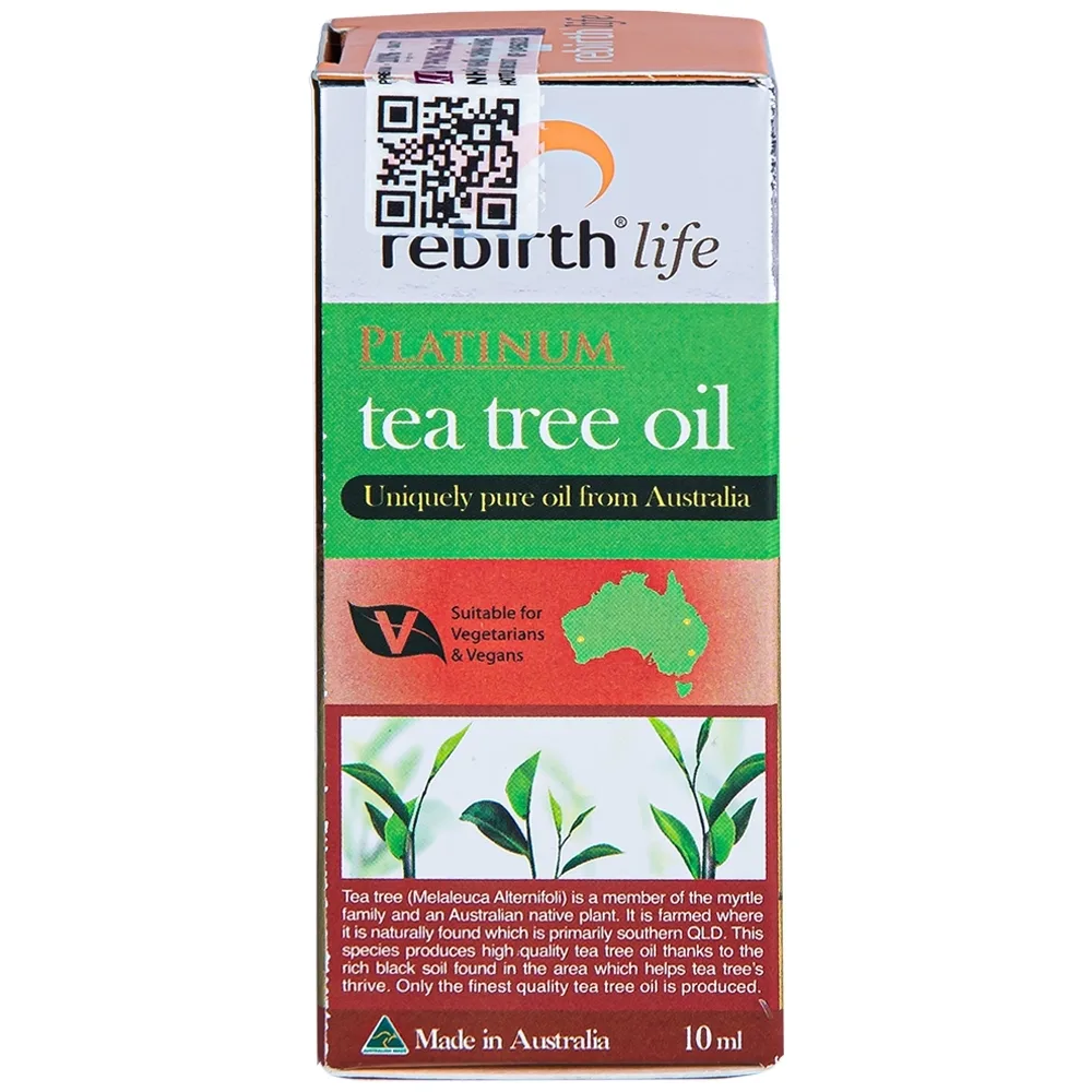 Hình ảnh Tinh dầu tràm trà Rebirth Life Platinum Tea Tree Oil dưỡng da, giảm mụn (10ml)