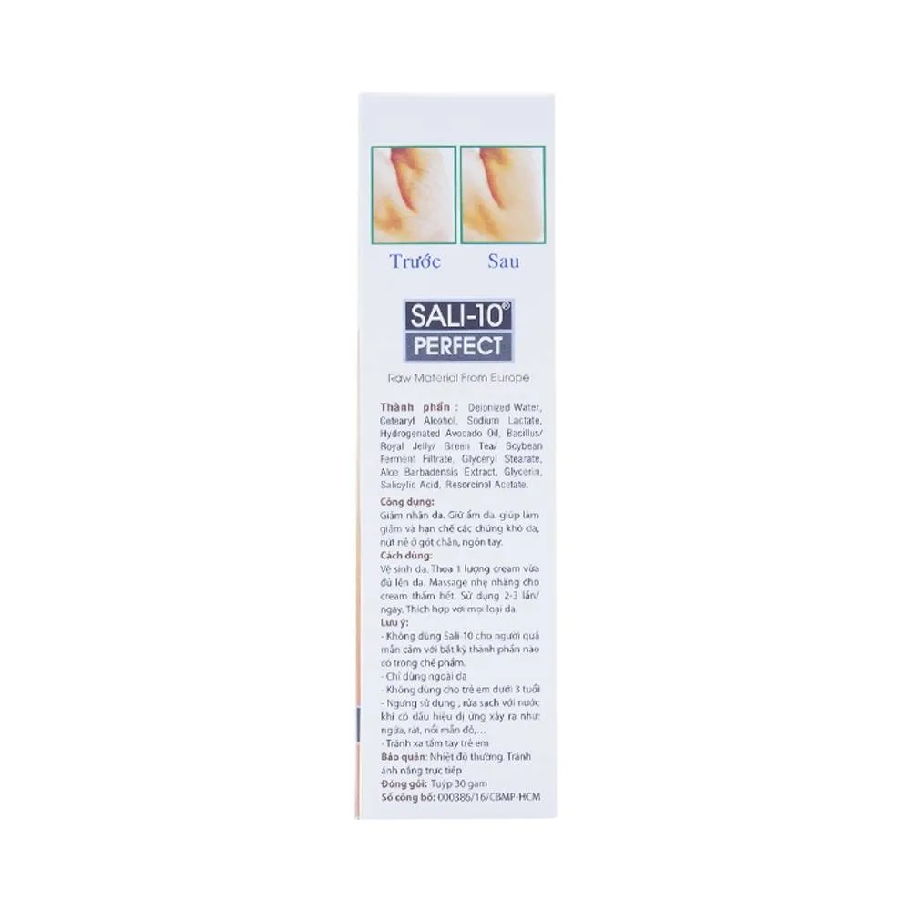 Hình ảnh Kem Sali-10 Perfect Foot And Hand Cream giảm nhăn da, giữ ẩm da, giảm khô da, nứt nẻ ở gót chân, ngón tay (30g)