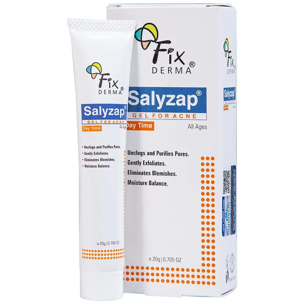 Hình ảnh Gel Fixderma Salyzap Day Time giảm mụn, ngăn ngừa hình thành nhân mụn mới (20g)