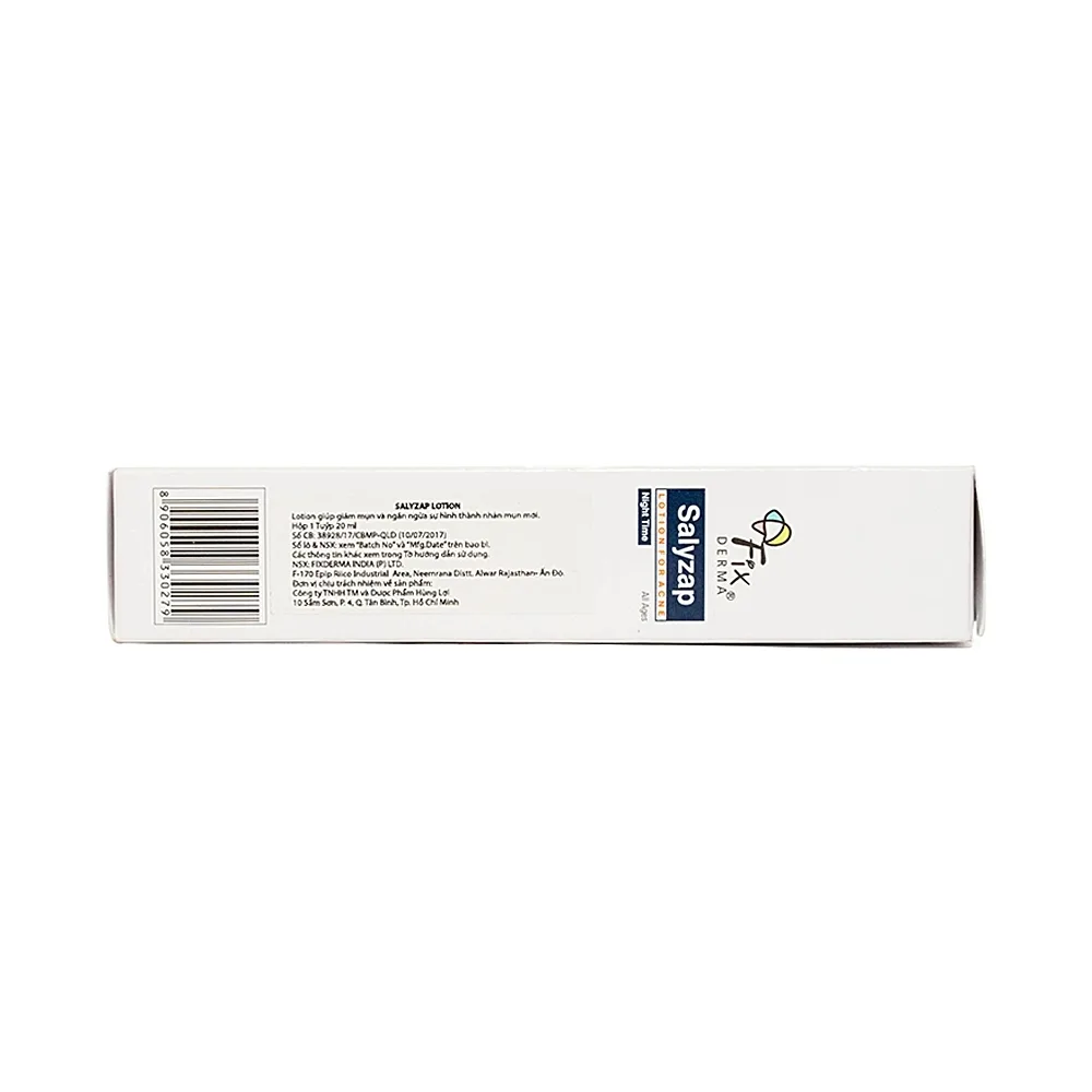 Hình ảnh Lotion Fixderma Salyzap Lotion For Acne giảm mụn, ngăn ngừa hình thành nhân mụn mới (20ml)