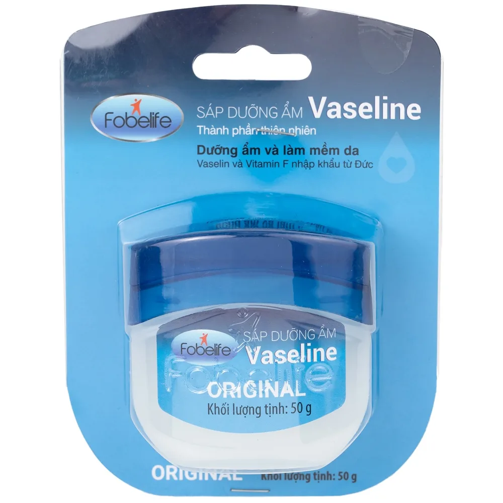 Hình ảnh Sáp dưỡng ẩm Vaseline Fobelife làm mềm da, làm dịu da, cải thiện da bị khô (50g)