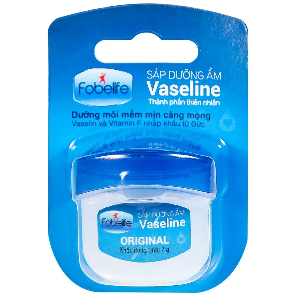 Hình ảnh Sáp dưỡng ẩm Vaseline Original Fobelife làm mềm da, làm dịu da khi bị khô rát, nứt nẻ (7g)