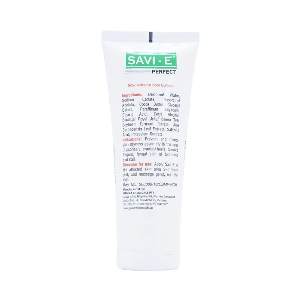Hình ảnh Kem bôi da Savi - E Perfect 50g Gamma giảm các chứng khô da, nứt nẻ ở gót chân, ngón tay