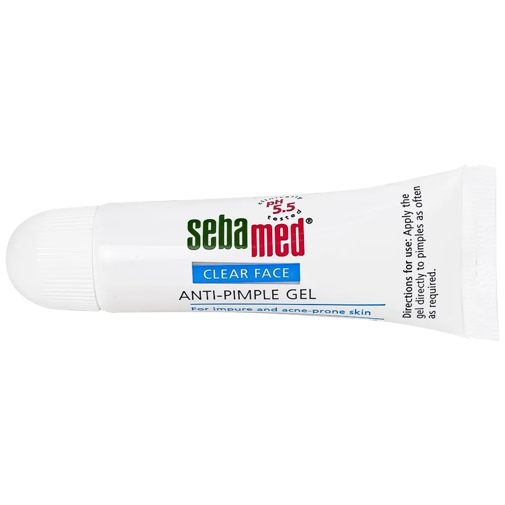 Hình ảnh Gel Clear Face Anti-Pimple Sebamed pH 5.5 giúp làm giảm mụn,ngăn ngừa mụn, dưỡng ẩm (10ml)