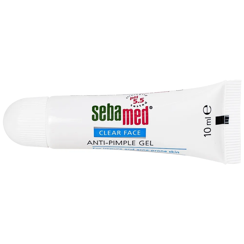 Hình ảnh Gel Clear Face Anti-Pimple Sebamed pH 5.5 giúp làm giảm mụn,ngăn ngừa mụn, dưỡng ẩm (10ml)