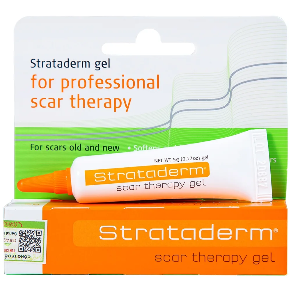 Hình ảnh Gel Strataderm hỗ trợ điều trị sẹo lồi, sẹo xấu, sẹo lâu năm (5g)