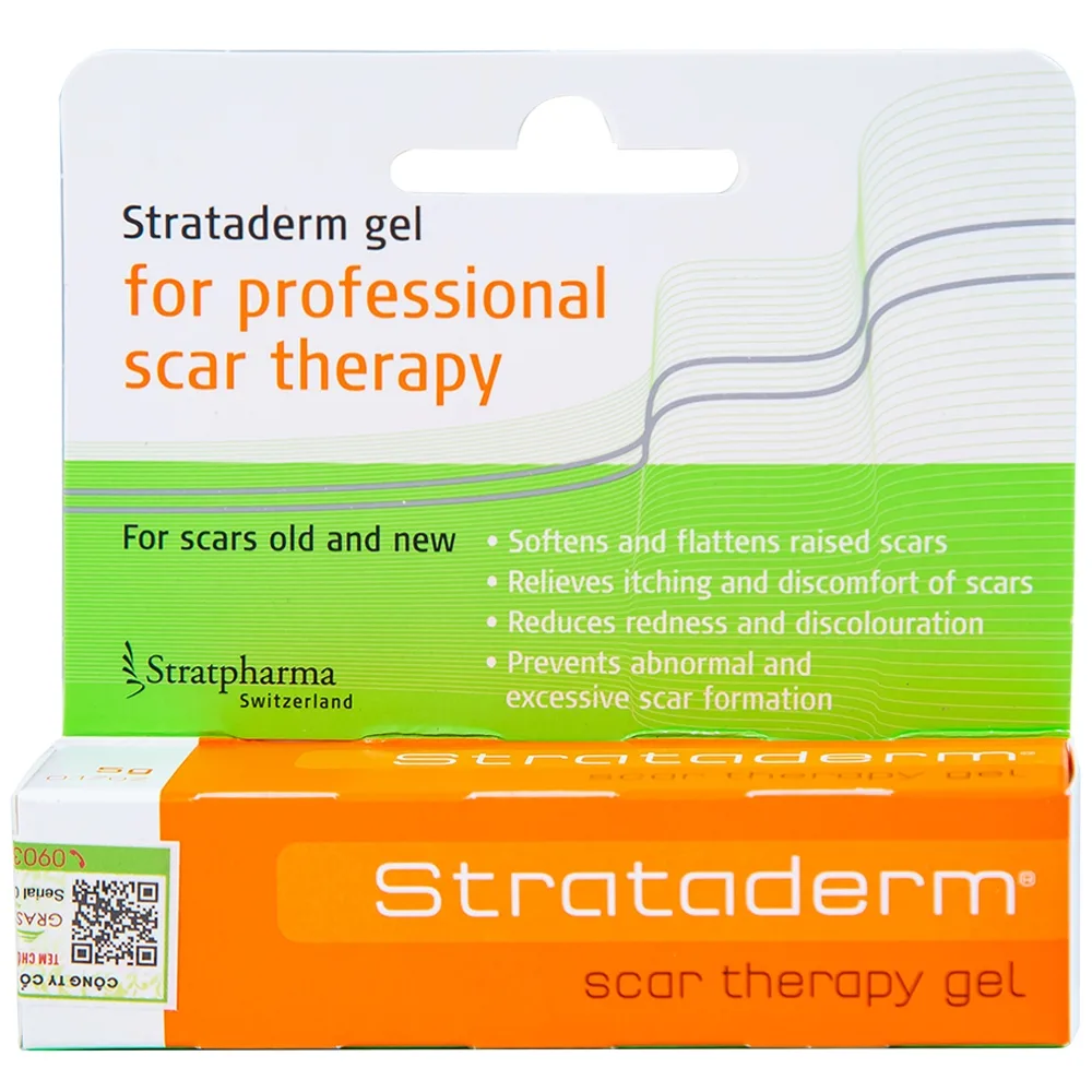 Hình ảnh Gel Strataderm hỗ trợ điều trị sẹo lồi, sẹo xấu, sẹo lâu năm (5g)