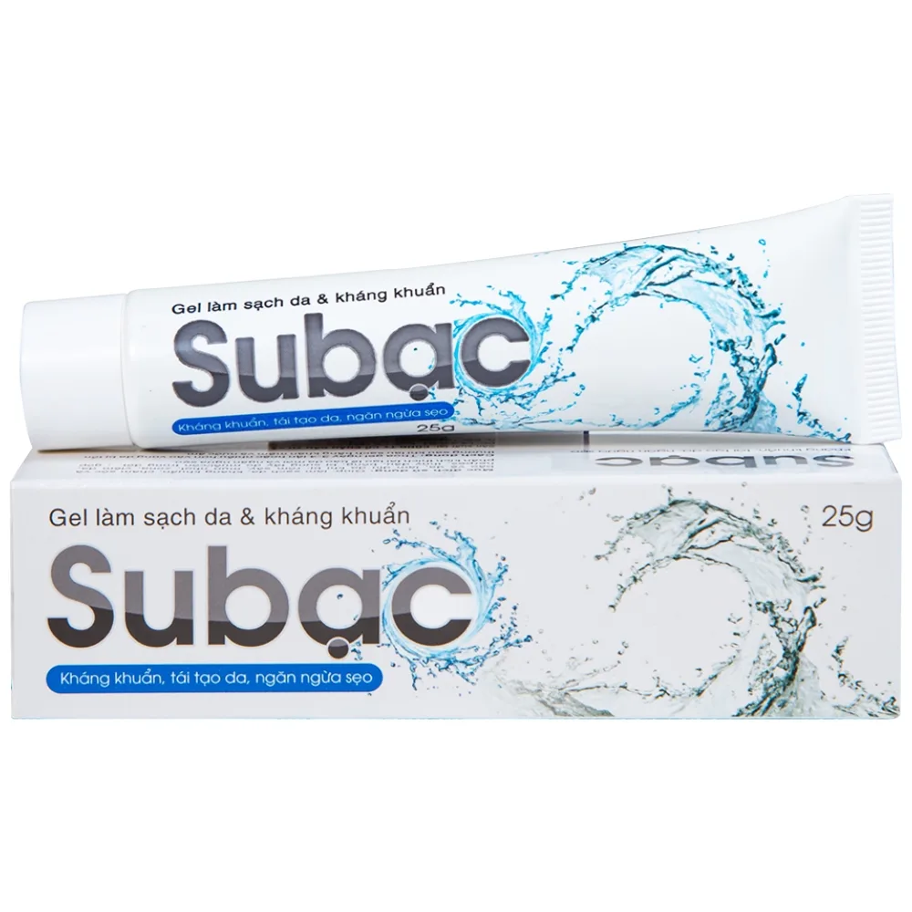 Hình ảnh Gel làm sạch da và kháng khuẩn Subạc Spaphar tái tạo da, ngăn ngừa sẹo (25g)