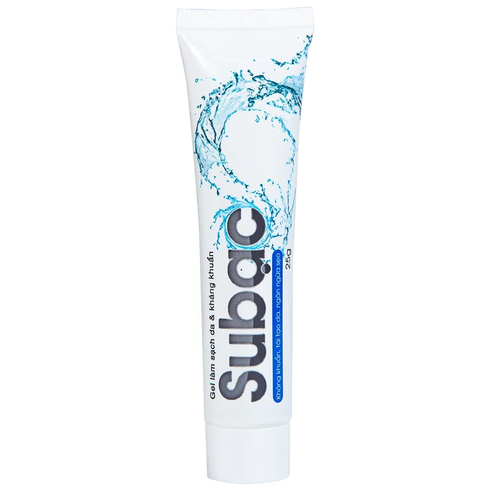 Hình ảnh Gel làm sạch da và kháng khuẩn Subạc Spaphar tái tạo da, ngăn ngừa sẹo (25g)