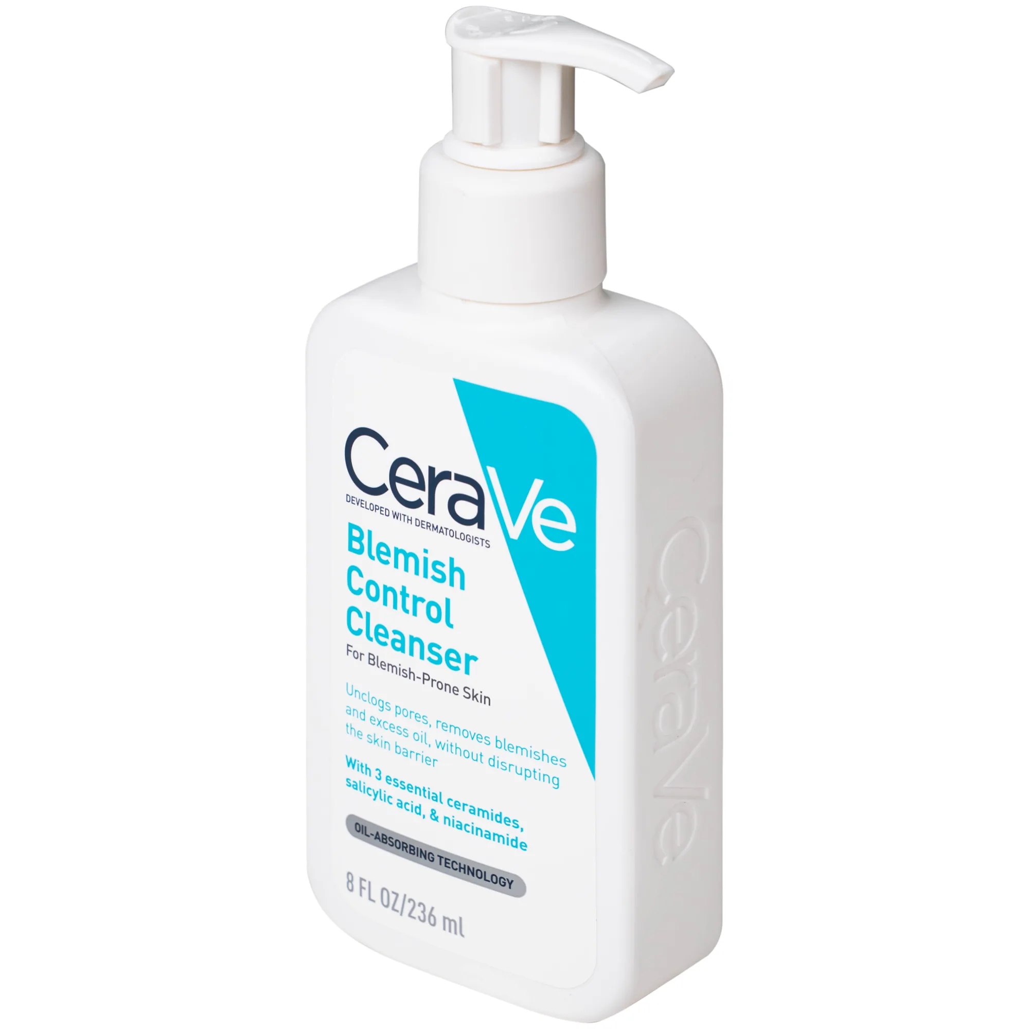 Hình ảnh Sữa rửa mặt dành cho da dầu, mụn Cerave Blemish Control Cleanser 236ml