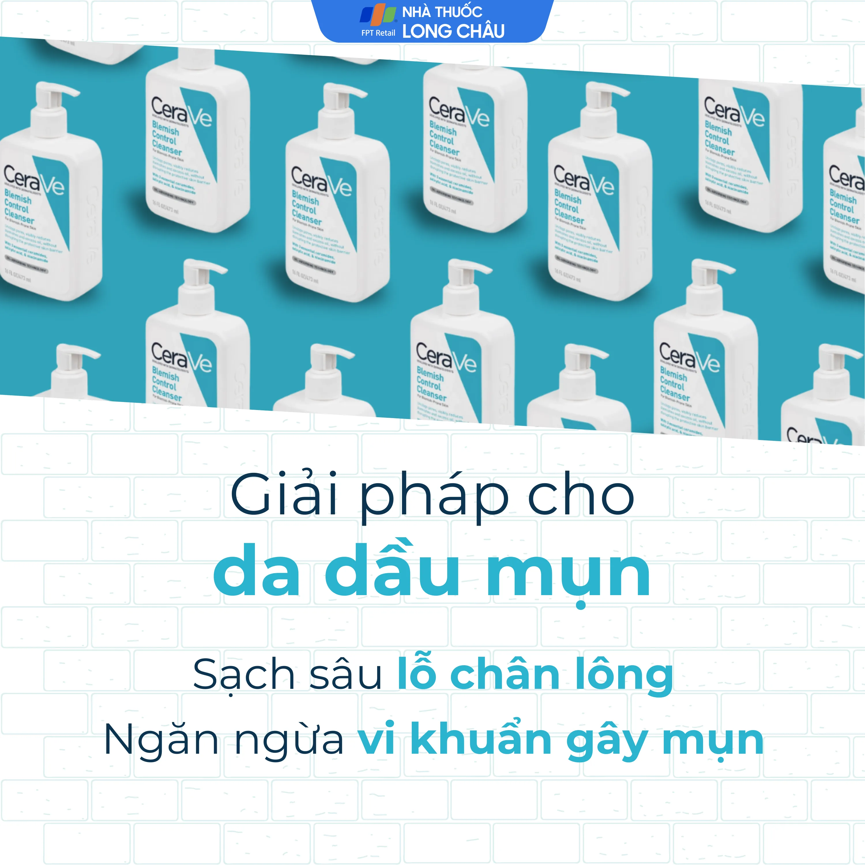 Hình ảnh Sữa rửa mặt CeraVe Blemish Control Cleanser ngừa mụn dành cho da dầu, da mụn (473ml)