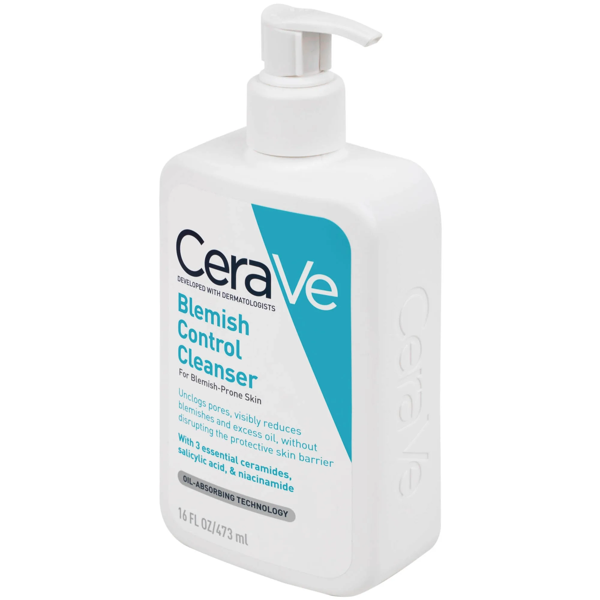Hình ảnh Sữa rửa mặt CeraVe Blemish Control Cleanser ngừa mụn dành cho da dầu, da mụn (473ml)
