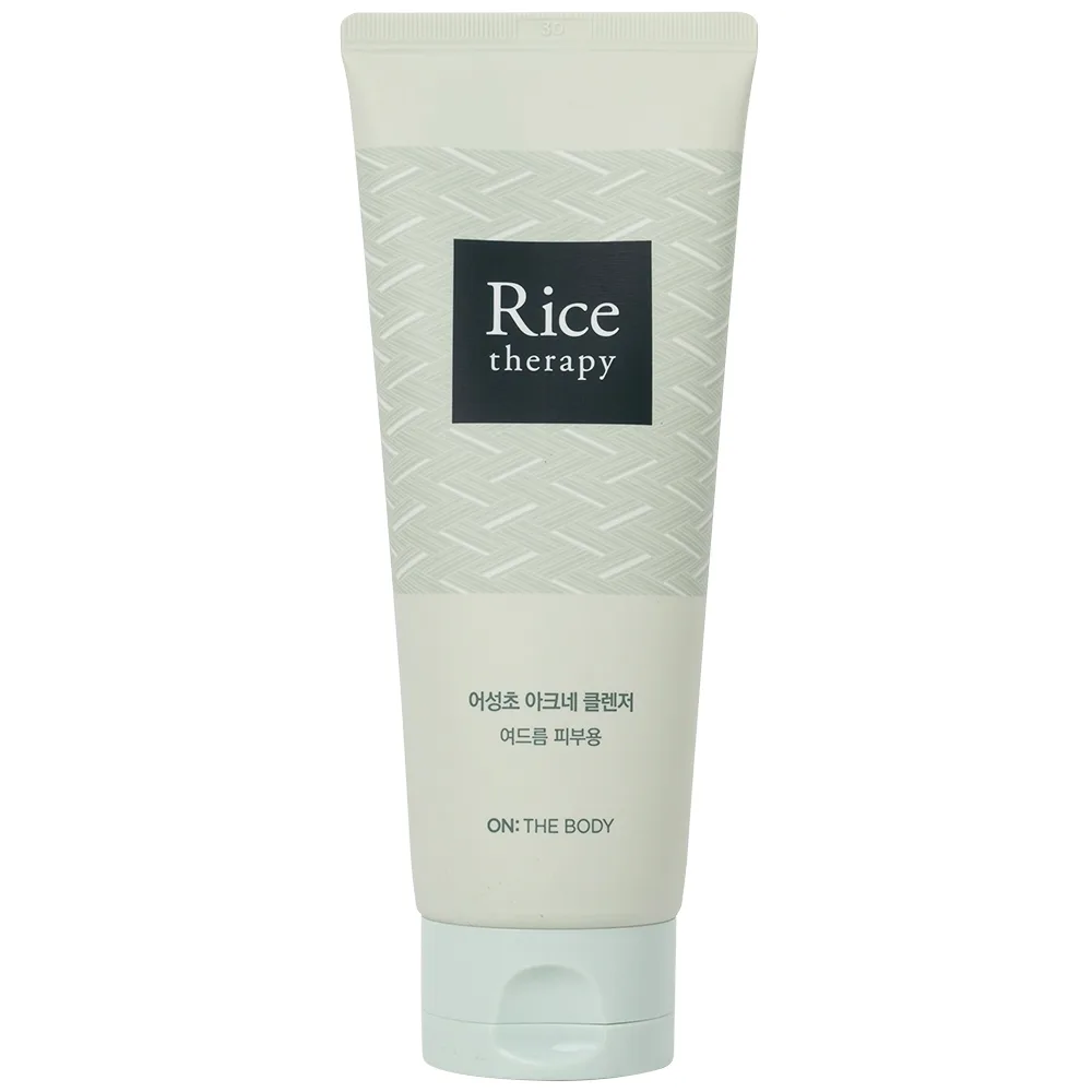 Hình ảnh Sữa rửa mặt On: The Body Rice Therapy Heartleaf Acne Cleanser làm sạch sâu không gây khô da (150ml)