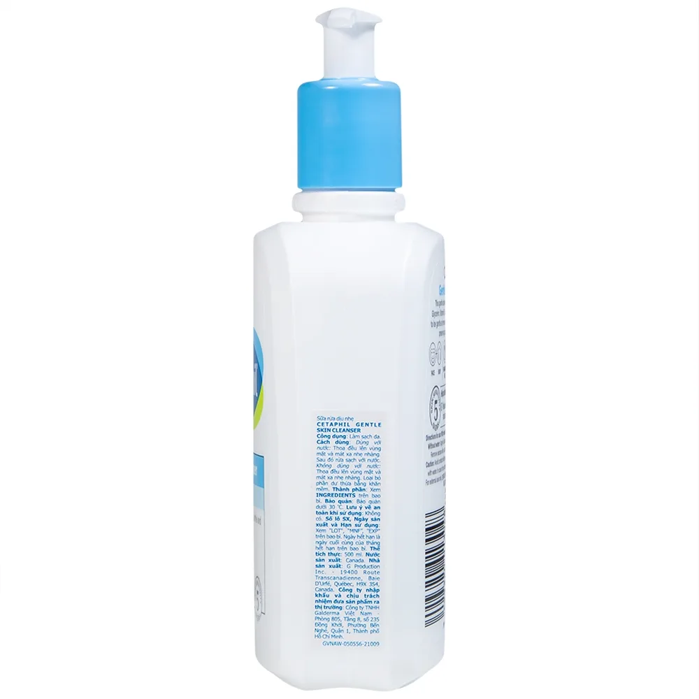 Hình ảnh Sữa rửa mặt dịu nhẹ Cetaphil Gentle Skin Cleanser cung cấp độ ẩm cho da (500ml)