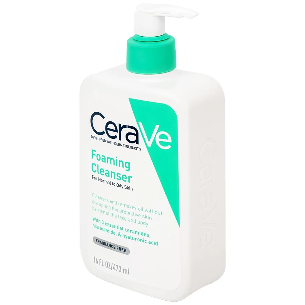 Hình ảnh Sữa Rửa Mặt Tạo Bọt CeraVe Foaming Cleanser dành cho da thường và da dầu (473ml)