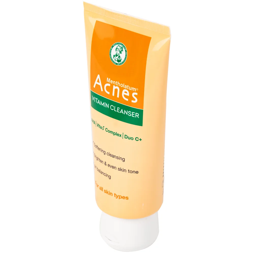 Hình ảnh Kem rửa mặt Acnes Vitamin Cleanser Rohto phục hồi làn da sau mụn, mờ sẹo và giảm nhanh thâm mụn (100g)