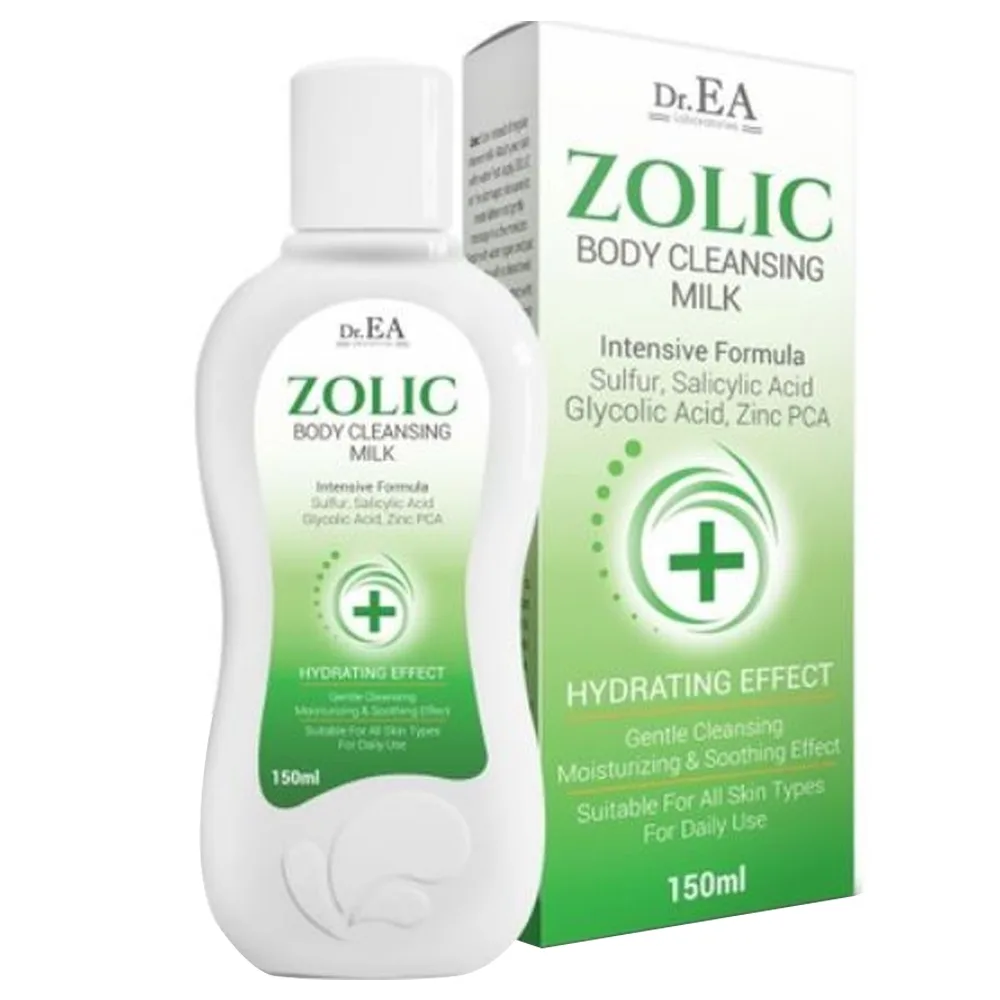 Hình ảnh Sữa tắm Dr.EA Body Zolic Body Cleansing Milk 150ml làm sạch sâu cho da, hỗ trợ điều trị viêm da