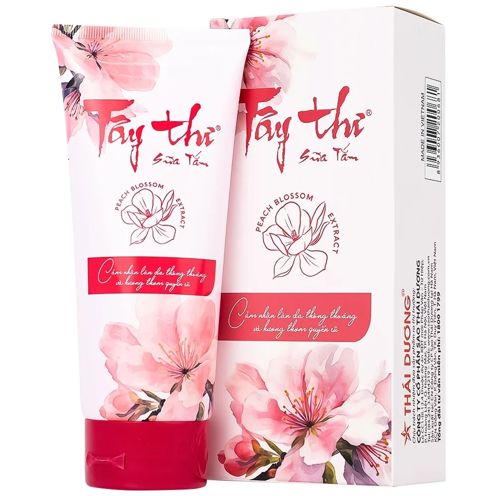 Hình ảnh Sữa tắm Tây Thi Sao Thái Dương sạch da, hạn chế viêm lỗ chân lông, viêm da, mụn trứng cá ở trẻ em (200g)