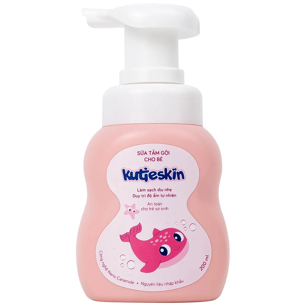 Hình ảnh Sữa tắm gội cho bé Kutieskin giúp làm sạch dịu nhẹ, chăm sóc và bảo vệ da bé (200ml)