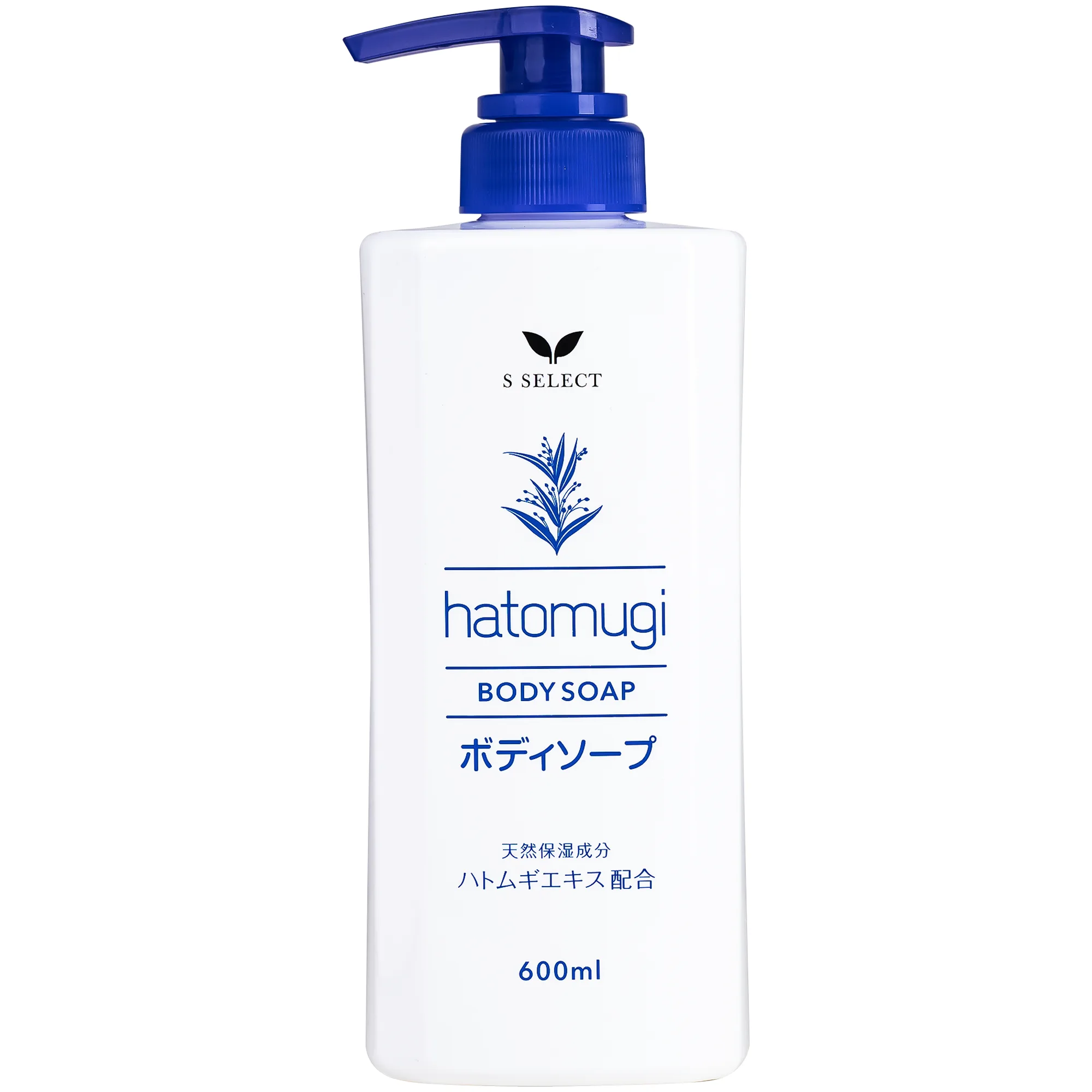 Hình ảnh Sữa tắm S Select Hatomugi Body Soap giúp làm sạch, mịn da (600ml)