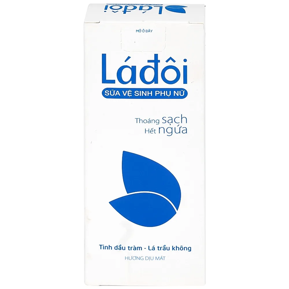Hình ảnh Sữa vệ sinh phụ nữ Shema lá đôi màu xanh làm sạch, khử mùi (100ml)