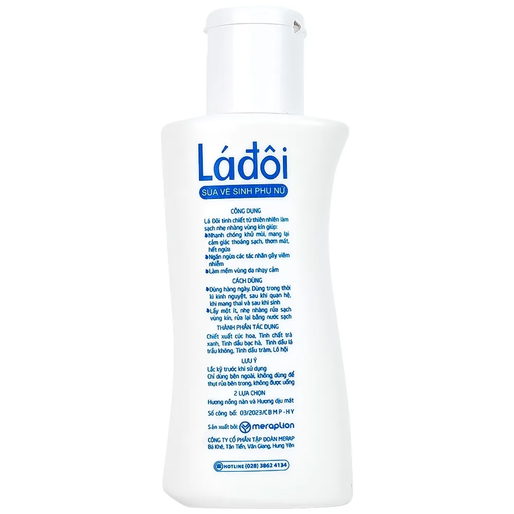 Hình ảnh Sữa vệ sinh phụ nữ Shema lá đôi màu xanh làm sạch, khử mùi (100ml)