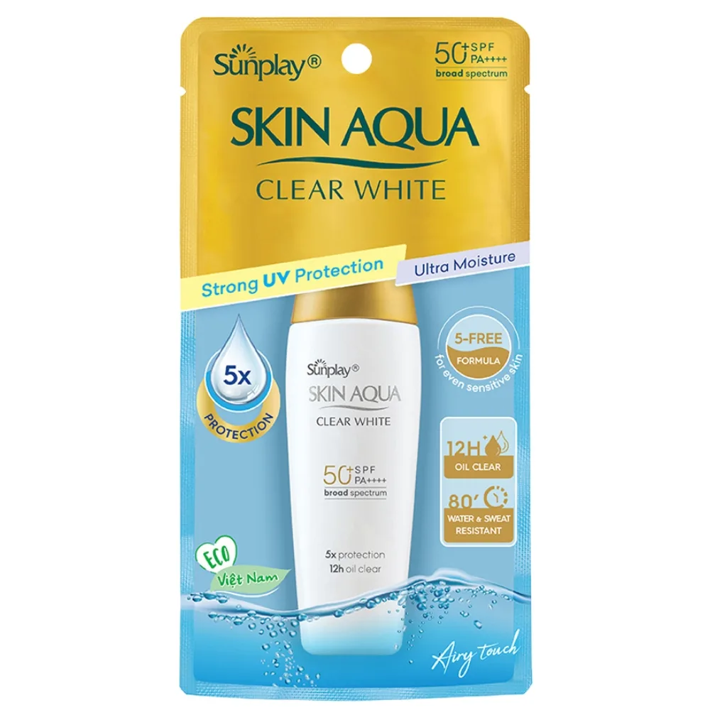 Hình ảnh Sữa chống nắng dưỡng da trắng mịn Sunplay Skin Aqua Clear White SPF 50+ PA++++ (25g)