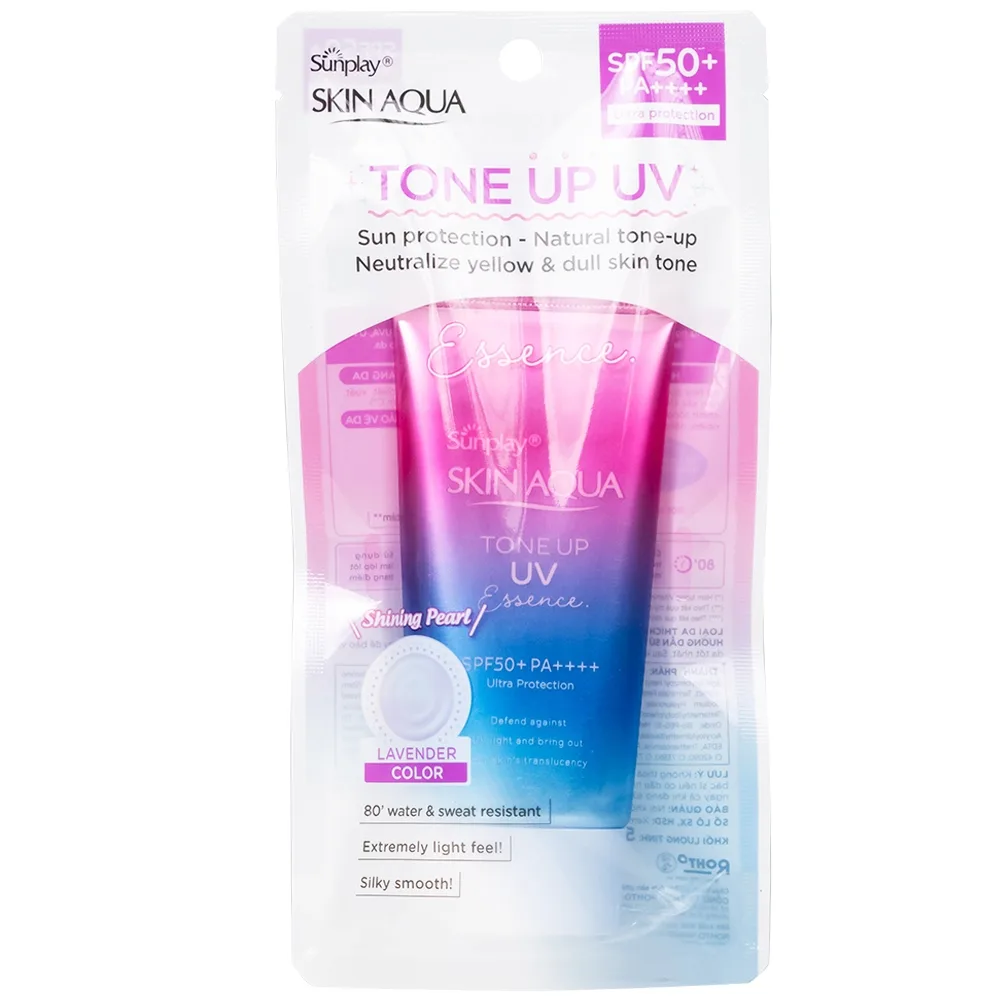 Hình ảnh Kem chống nắng Sunplay Skin Aqua Tone Up UV Essence SPF50+ PA++++ giữ ẩm, dưỡng sáng dành cho mọi loại da (50g) 