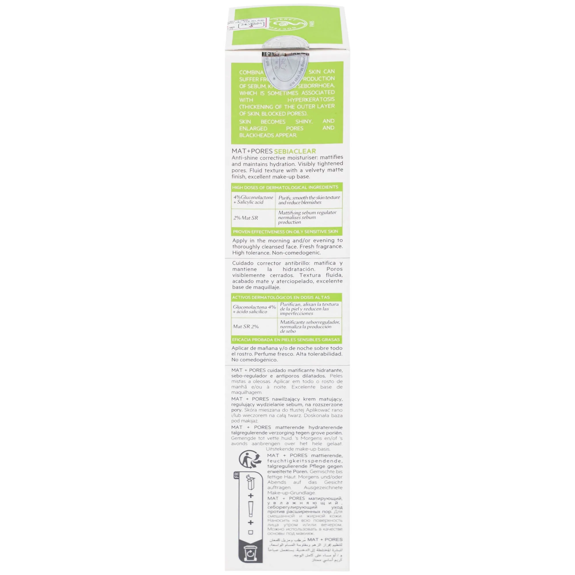 Hình ảnh Kem SVR Sebiaclear Mat And Pores điều hòa bã nhờn, dưỡng ẩm, thu nhỏ lỗ chân lông (40ml)