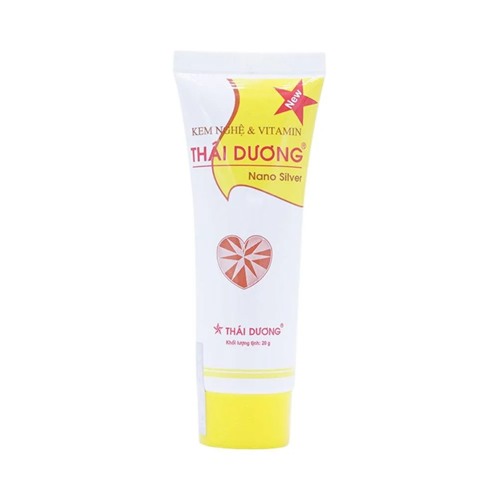 Hình ảnh Kem nghệ và vitamin Thái Dương Nano Bạc dưỡng da, nhanh liền sẹo, mờ vết thâm, nám (20g)