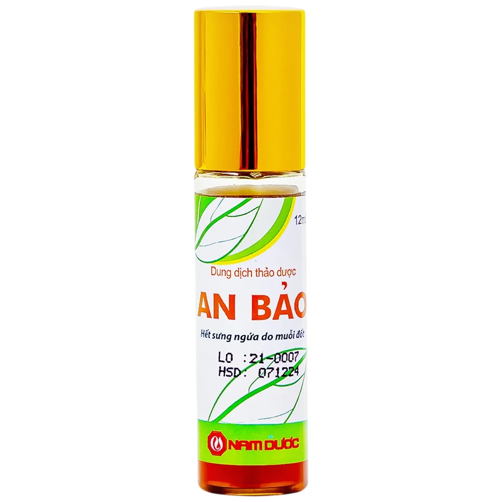 Hình ảnh Dung dịch thảo dược An Bảo hết sưng ngứa do muỗi đốt (12ml)