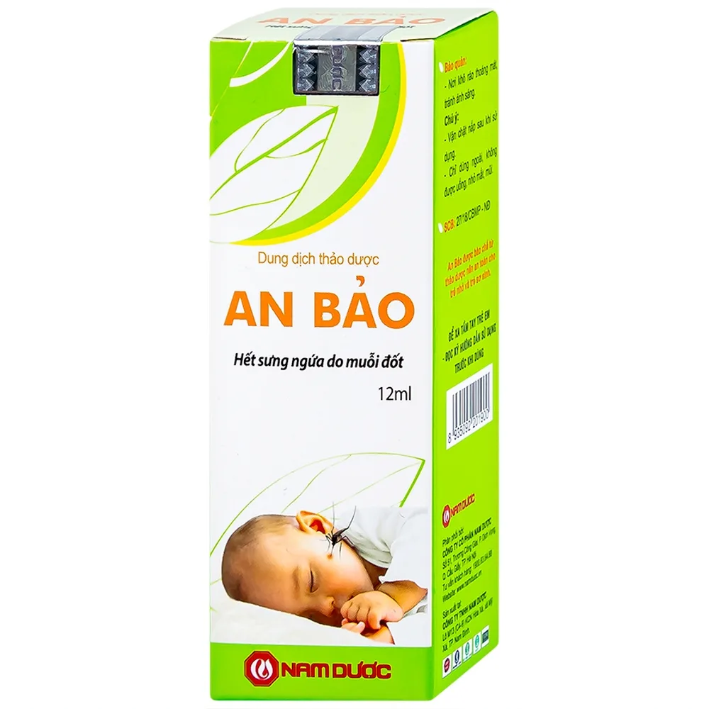 Hình ảnh Dung dịch thảo dược An Bảo hết sưng ngứa do muỗi đốt (12ml)