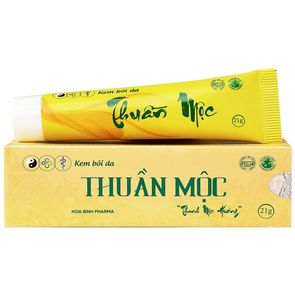 Hình ảnh Kem bôi da Thuần Mộc Thanh Mộc Hương 21g Hòa Bình dưỡng ẩm, làm mềm da, làm dịu mát da