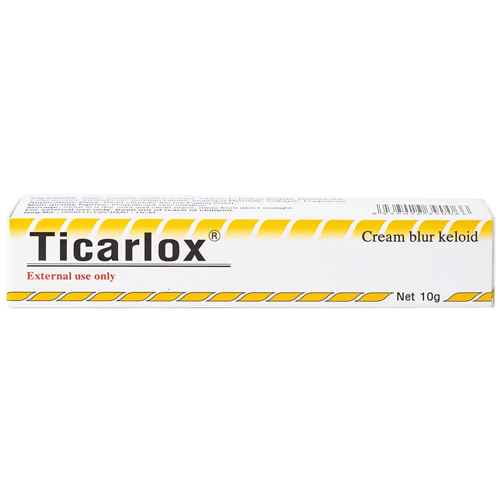 Hình ảnh Kem Ticarlox trị và làm mờ sẹo lồi (10g)
